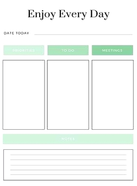 预订 Enjoy Every Day Meetings to Do Priorities Today: 9781723898525