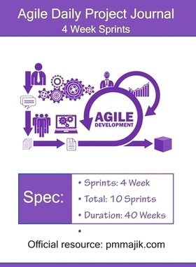 预订 Agile Project Daily Journal: 4 Week Sprints: 9798577611415