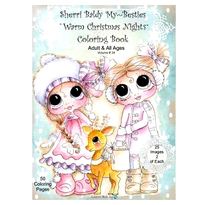 预订 Sherri Baldy My Besties Warm Christmas Nights Coloring Book: 9781945731242