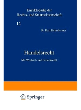 预订 Handelsrecht: Mit Wechsel- und Scheckrecht: 9783642937989