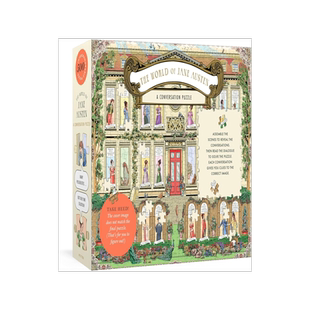 简奥斯汀的世界 角色对白 500块拼图 英文原版文学周边 傲慢与偏见 The World of Jane Austen: A Conversation Puzzle: 500-Piece