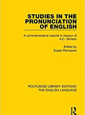 【预售】Studies in the Pronunciation of English