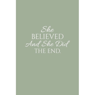 预订 Sketch Journal: She Believed And She Did The End, Hardcover Sketchbook Journal Writing Notebook Diary for Women (Sa