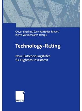 预订 Technology-Rating: Neue Entscheidungshilfen für Hightech-Investoren: 9783322822550