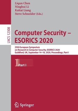 【预订】Computer Security – ESORICS 2020