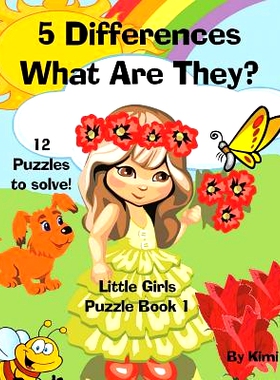 预订 5 Differences - What Are They? Little Girls - Puzzle Book 1: 9781633830585