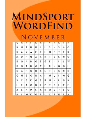 预订 Mindsport Wordfind November: 9781979028868