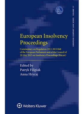 预订 European Insolvency Proceedings: Commentary on EU-Regulation 2015/848 on Insolvency Proceedings (Recast) 欧洲破产程