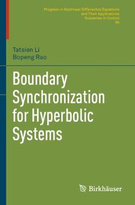 【预订】Boundary Synchronization for Hyperbolic Systems