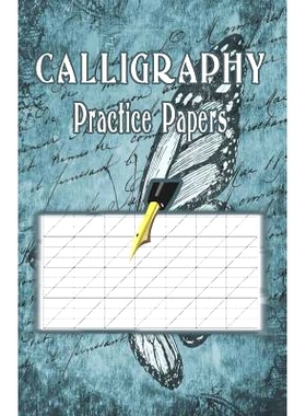 预订 Calligraphy Practice Paper: 100 sheet pad, calligraphy style writing paper and workbook.: 9781099162589