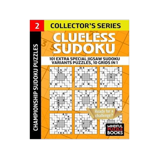 [预订]Clueless Sudoku: 101 Extra Special Jigsaw Sudoku Variants Puzzles, 10 grids in 1 9781696223768