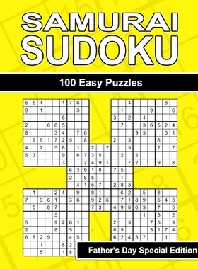 预订 Samurai Sudoku - 100 Easy Puzzles for Dad’s Relaxation - Father’s Day Special Edition: 9798323024940