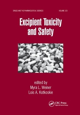 【预订】Excipient Toxicity and Safety