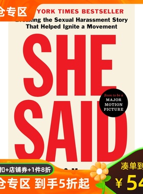 她说  性、谎言、吹哨者 电影原著 揭发好莱坞性骚扰案 韦恩斯坦事件 Jodi Kantor Megan Twohey 英文原版 She Said
