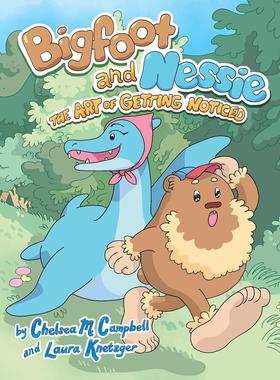 现货 2024艾斯纳奖 大脚怪和尼斯水怪1 英文原版 儿童全彩漫画 青少读物 The Art of Getting Noticed #1