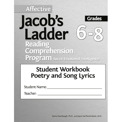 预订 Affective Jacob’s Ladder Reading Comprehension Program: Grades 6-8, Student Workbooks, Poetry and Song Lyrics (Set