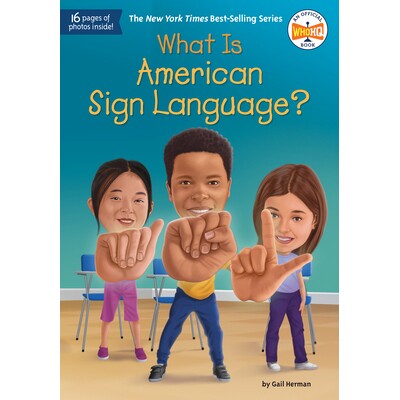 预订 什么是美国手语? 手语启蒙 英文 Who HQ What Was? 历史与文明 儿童都 What Is American Sign Language?:9798217049295