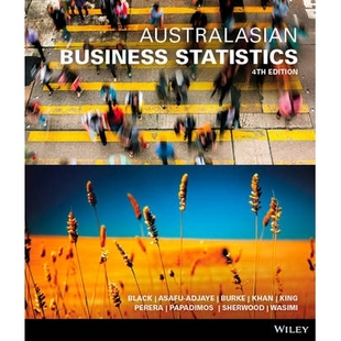 预订 Australasian Business Statistics 4E 澳大利亚商务统计 第4版: 9780730312932