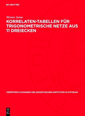 预订 Korrelaten-Tabellen für trigonometrische Netze aus 11 Dreiecken: 9783112730508