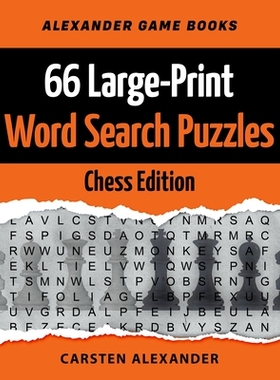 【预订】66 Large-Print Word Search Puzzles - Chess Edition: Fun Brain Games for Adults and Kids