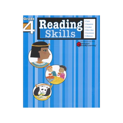 现货 英文原版 Flash Kids 阅读技能：4年级 Reading Skills: Grade 4 (Flash Kids Harcourt Family Learning)