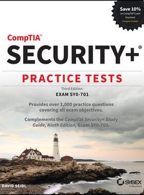 [预订]Comptia Security+ Practice Tests: Exam Sy0-701 Third Edition 9781394211388