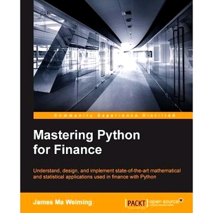 预订 Mastering Python for Finance 精通金融Python: 9781784394516