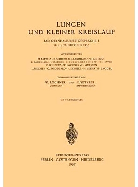 预订 Lungen und Kleiner Kreislauf: 19. bis 21. Oktober 1956: 9783540021162