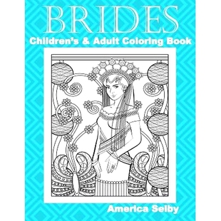 and Children’s Adult Coloring 9781544629377 预订 Book Brides