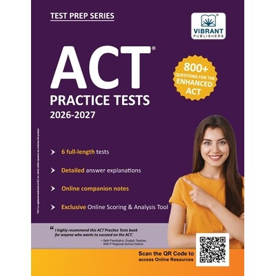 预订 ACT Practice Tests: 2026-2027; 800+ Questions for the Enhanced ACT 6 Full-length Tests + Detailed Answer Explanatio