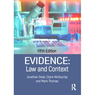 Evidence 证据：法律与语境 Law Context 9781138054998 and 预订
