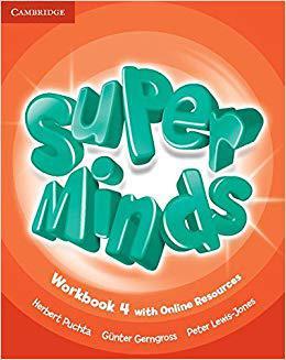 【微瑕清仓】Super Minds Level 4 Workbook with Online Resources