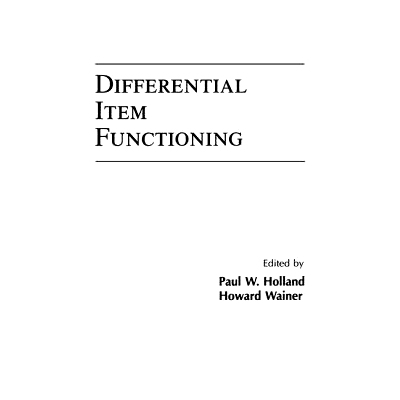 预订 Differential Item Functioning 项目功能差异: 9781138967694