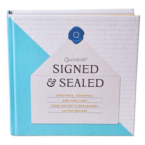 历史名人书信集 精装礼品书 英文原版 Signed & Sealed 分主题 作家 艺术家 笔友 文具爱好者 Quotabelle