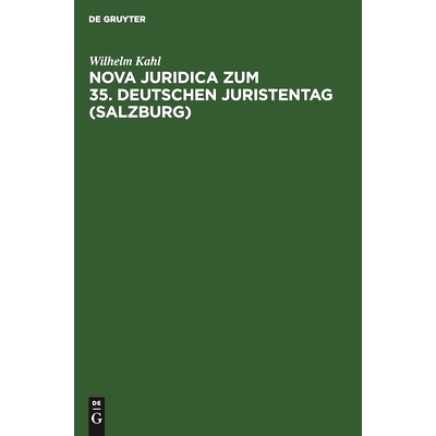 预订 Nova Juridica zum 35. Deutschen Juristentag (Salzburg): 9783112454138