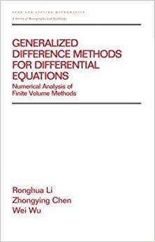 【预售】Generalized Difference Methods for Differential Equations