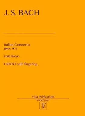 预订 Italian Concerto: Urtext with fingering: 9781978386174