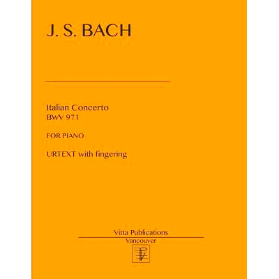 预订 Italian Concerto: Urtext with fingering: 9781978386174