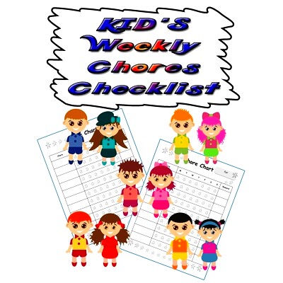 预订 Kids Weekly Chores Checklist: 110 Pages, 13 Months of Weekly Chores Checklists For Kids - Chart Book To Write In Fo