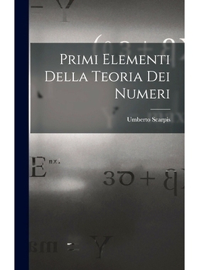 预订 Primi Elementi Della Teoria Dei Numeri: 9781016404716