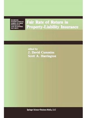 预订 Fair Rate of Return in Property-Liability Insurance: 9789401577557