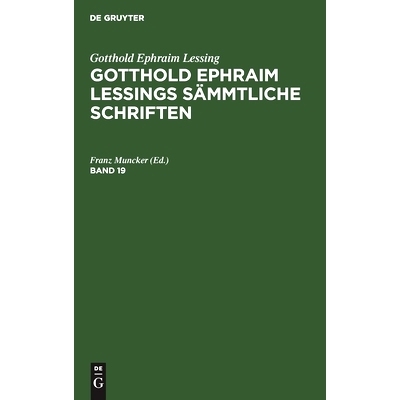 预订 G. E. Lessings Sämmtl. Schriften Bd. 19  3A Gelss: 9783112333655