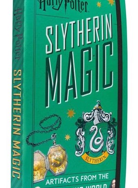 预售 哈利波特 斯莱特林学院 魔法道具收藏折叠书 英文原版 Harry Potter: Slytherin Magic - Artifacts 电影周边道具 礼品书