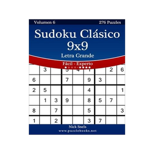 [预订]Sudoku Clasico 9x9 Impresiones Con Letra Grande - de Facil a Experto - Volumen 6 - 276 Puzzles 9781512327779