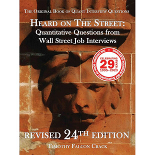 【4周达】Heard on The Street: Quantitative Questions from Wall Street Job Interviews (Revised 24th)