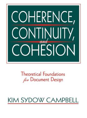 【预订】Coherence, Continuity, and Cohesion