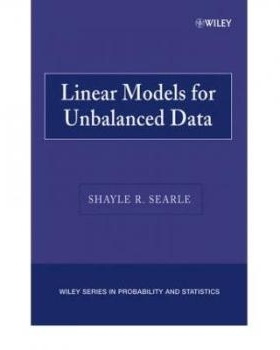 预订 Linear Models for Unbalanced Data 非平衡数据线性模型: 9780470040041