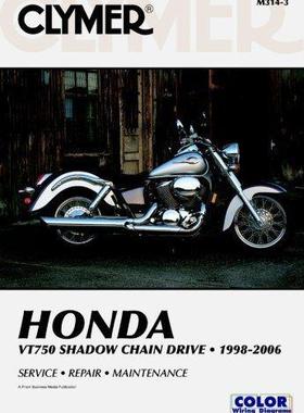 [预订]Clymer VT750 Shadow Chain Drive 1998-2006 9781599690834