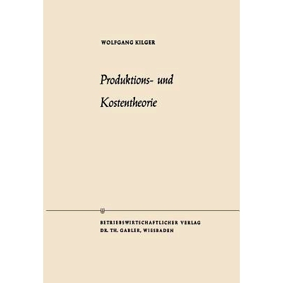 预订 Produktions- und Kostentheorie: 9783663009450