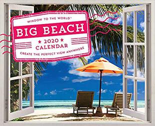 【预售】The 2020 Big Beach Wall Poster Calendar: Create the Perfect View Anywhere